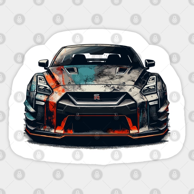 Nissan GT-R Sticker by Vehicles-Art